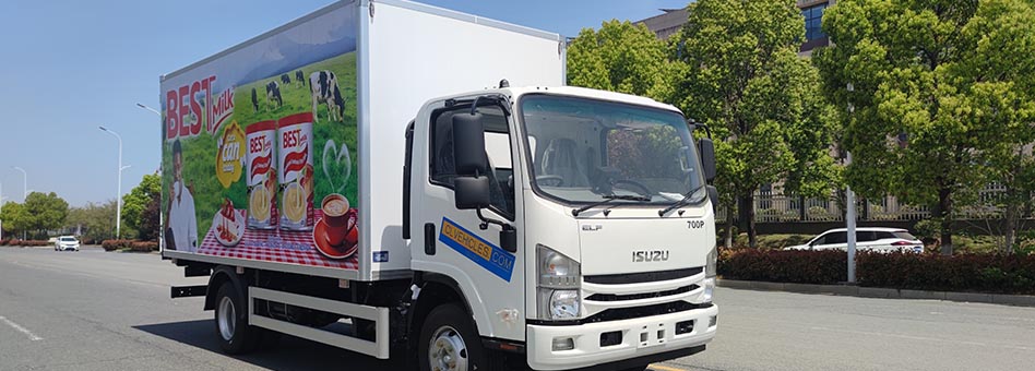 An ISUZU ELF 190HP Refrigerated Truck Has Arrived in Grenada