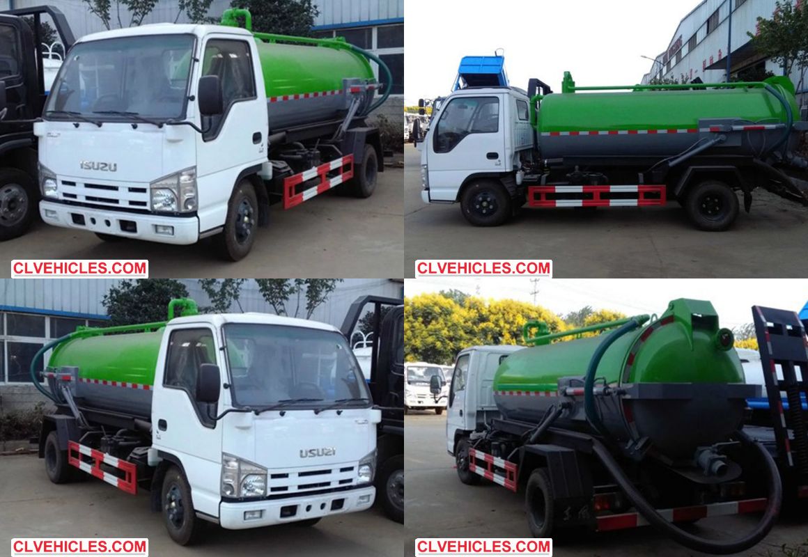 ISUZU 5CBM Sewage Vacuum Truck