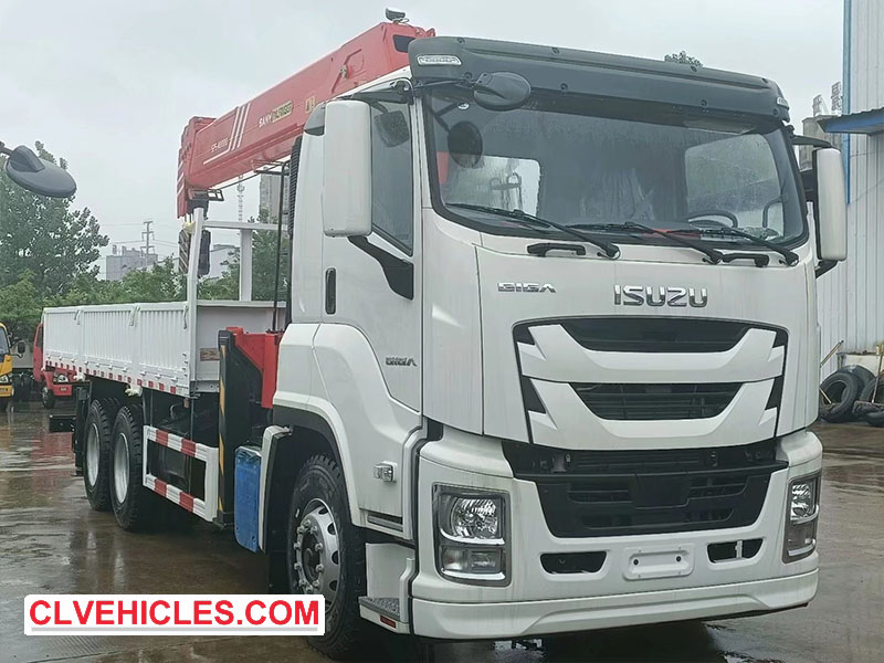 ISUZU truck mounted crane