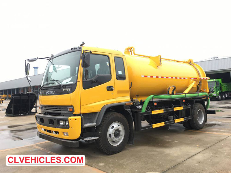 ISUZU 10CBM vacuum tank truck