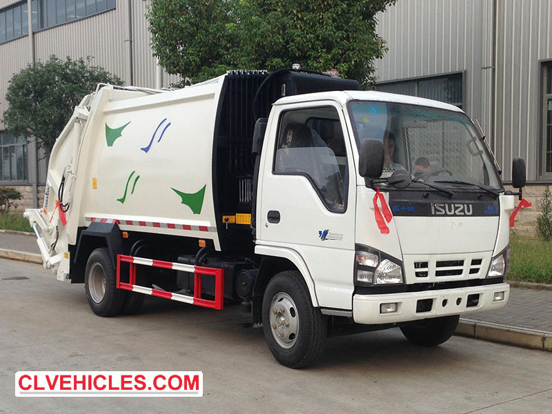 ISUZU 4ton compactor garbage truck